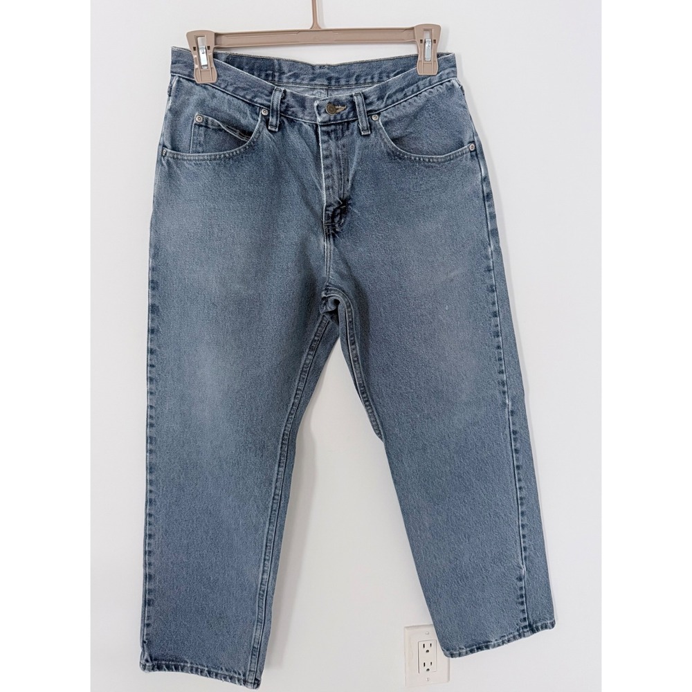 Wrangler Mens Relaxed Fit Jeans Light Wash Denim 97601WDR 33x30 Cotton Workwear